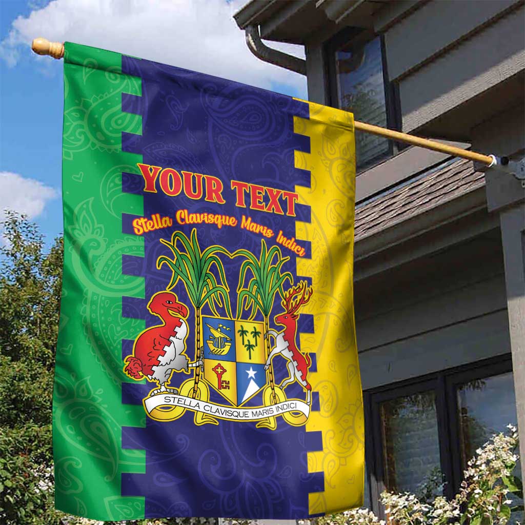 Personalised Republique de Maurice Garden Flag Stella Clavisque Maris Indici LT15