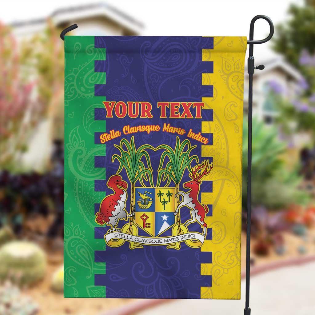 Personalised Republique de Maurice Garden Flag Stella Clavisque Maris Indici LT15