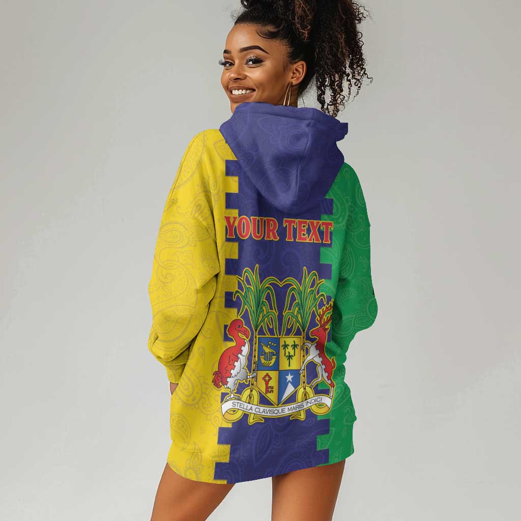 Personalised Republique de Maurice Hoodie Dress Stella Clavisque Maris Indici LT15