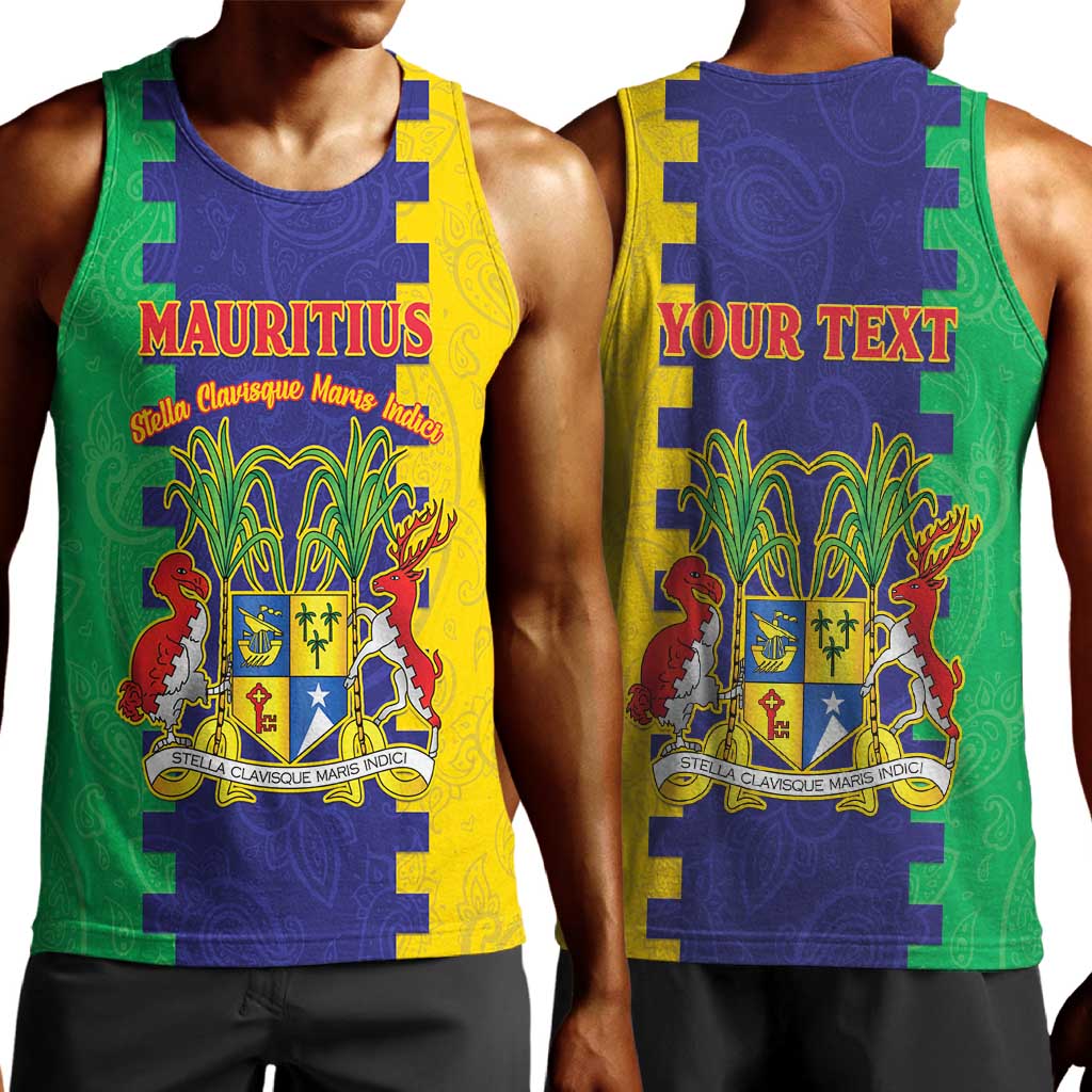 Personalised Republique de Maurice Men Tank Top Stella Clavisque Maris Indici LT15