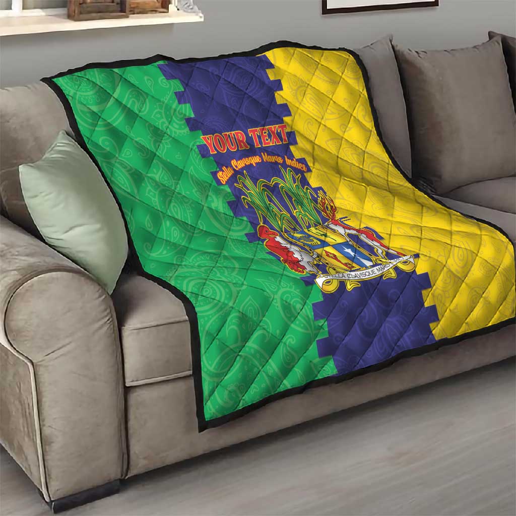 Personalised Republique de Maurice Quilt Stella Clavisque Maris Indici LT15