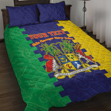 Personalised Republique de Maurice Quilt Bed Set Stella Clavisque Maris Indici LT15