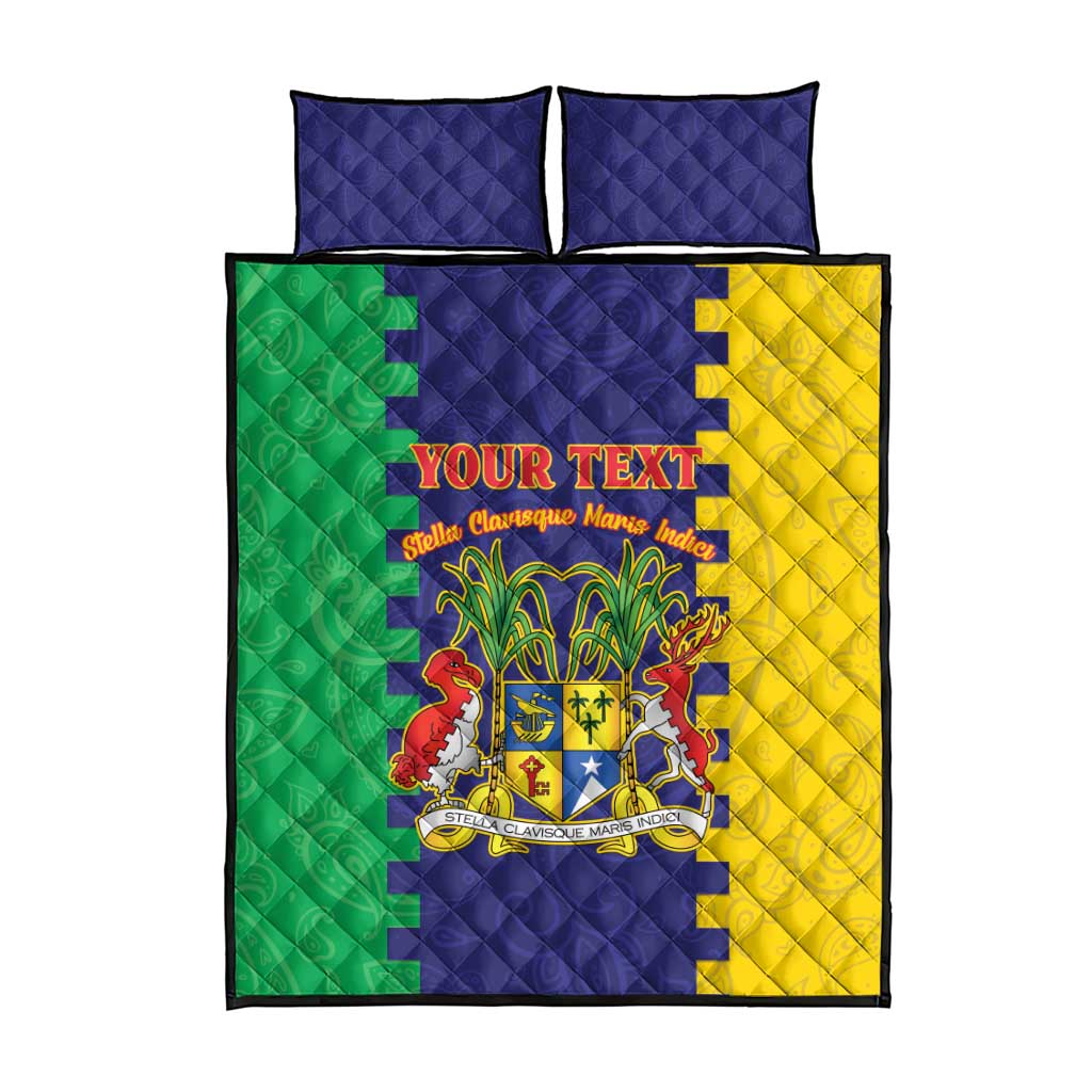 Personalised Republique de Maurice Quilt Bed Set Stella Clavisque Maris Indici LT15