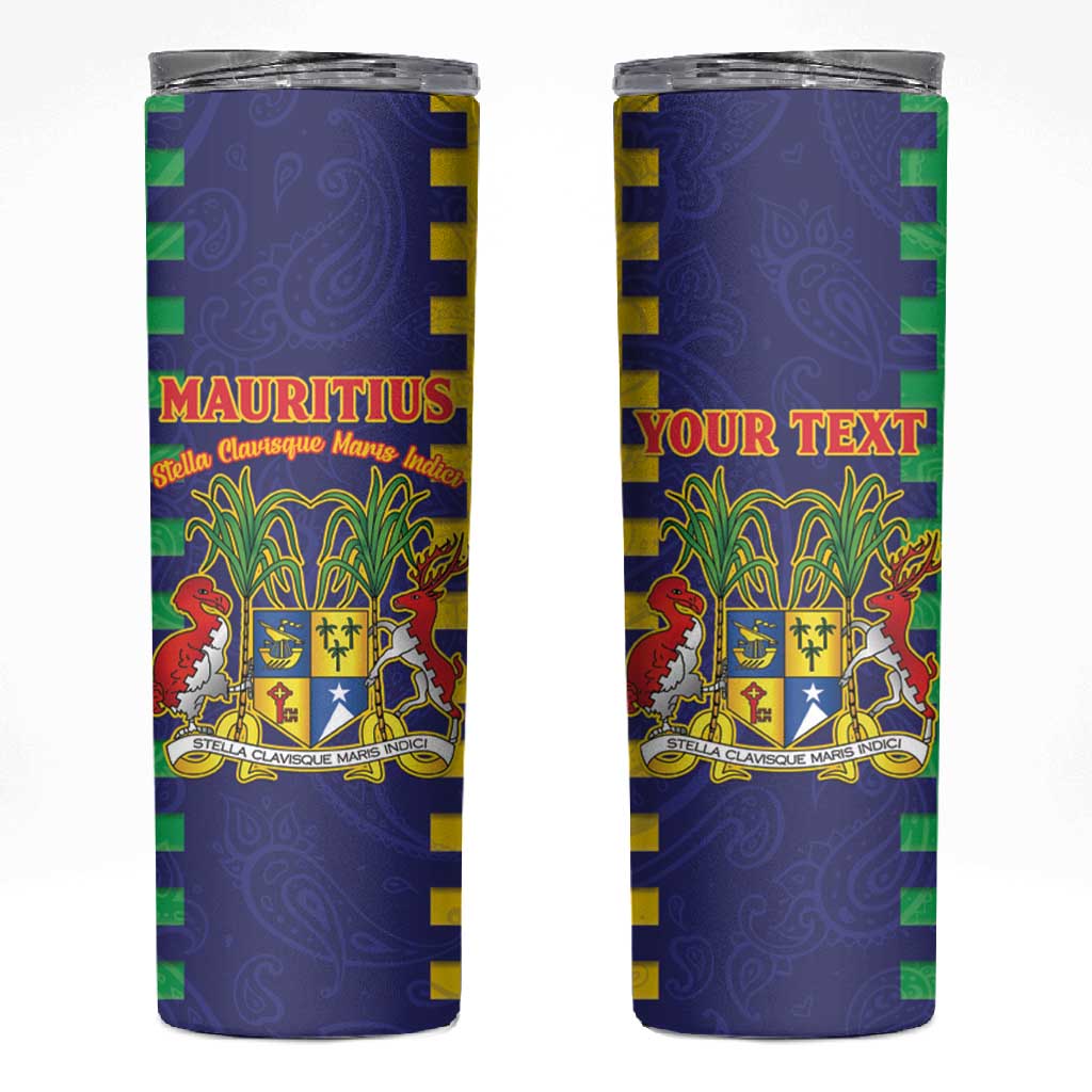 Personalised Republique de Maurice Skinny Tumbler Stella Clavisque Maris Indici LT15