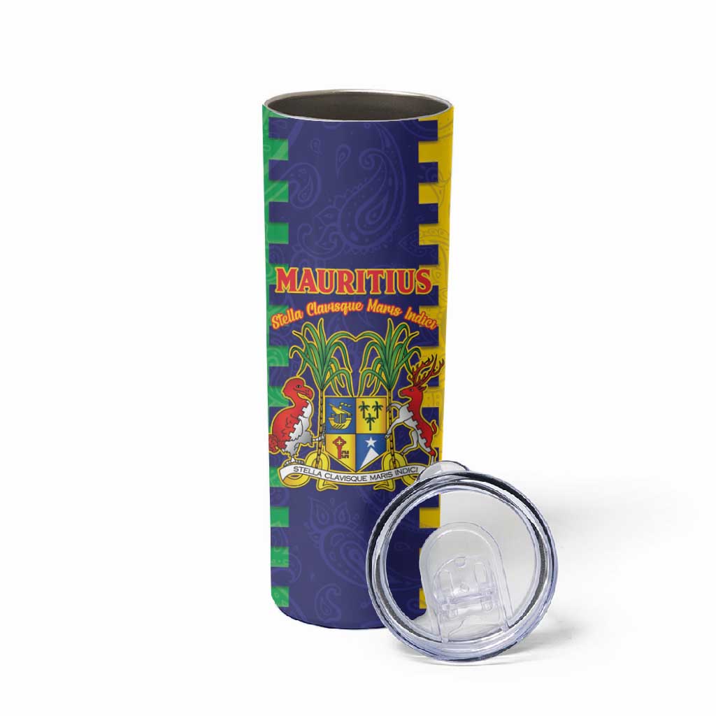 Personalised Republique de Maurice Skinny Tumbler Stella Clavisque Maris Indici LT15