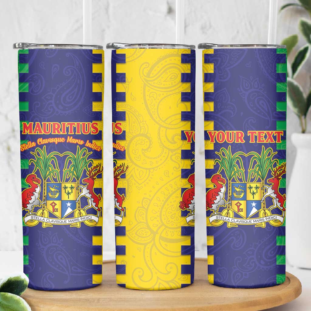 Personalised Republique de Maurice Skinny Tumbler Stella Clavisque Maris Indici LT15
