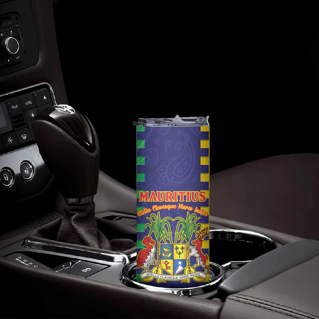 Personalised Republique de Maurice Skinny Tumbler Stella Clavisque Maris Indici LT15