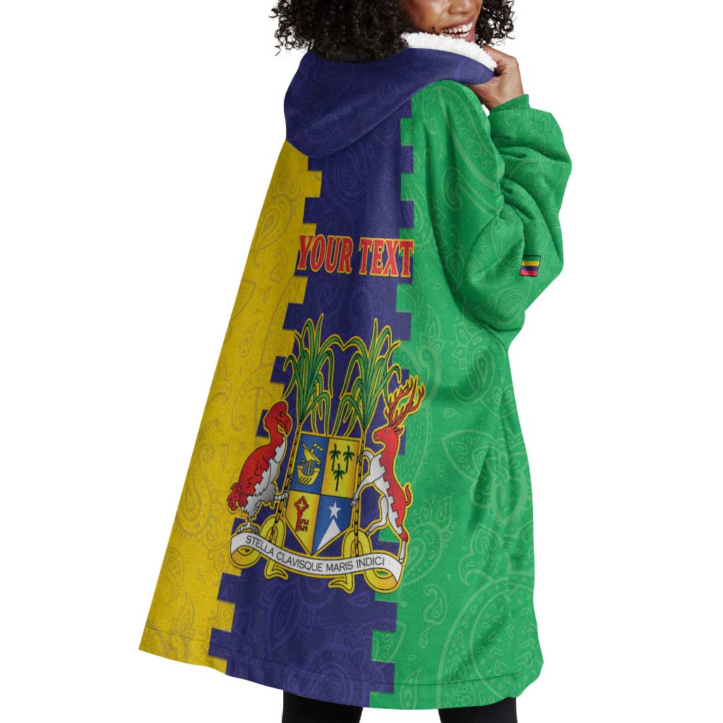 Personalised Republique de Maurice Wearable Blanket Hoodie Stella Clavisque Maris Indici LT15