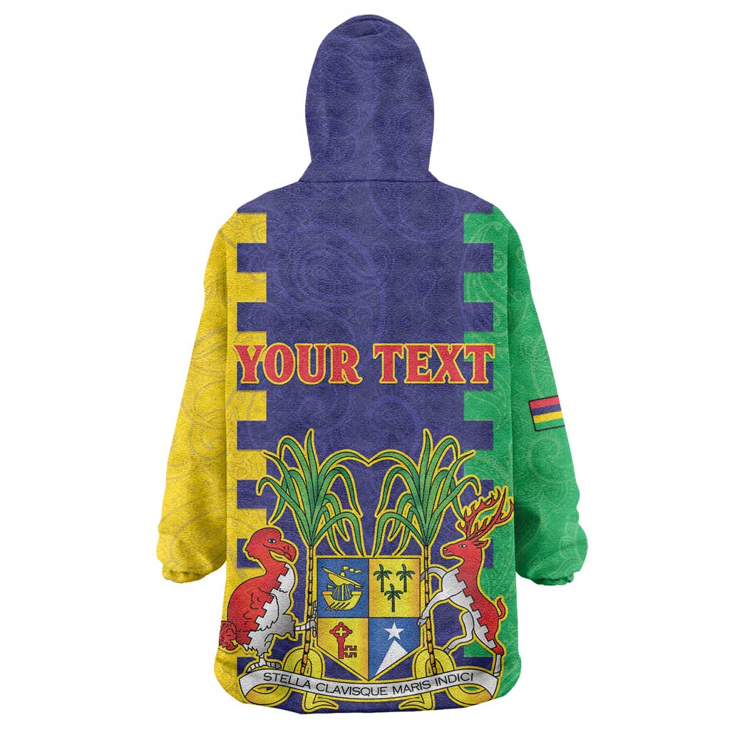 Personalised Republique de Maurice Wearable Blanket Hoodie Stella Clavisque Maris Indici LT15
