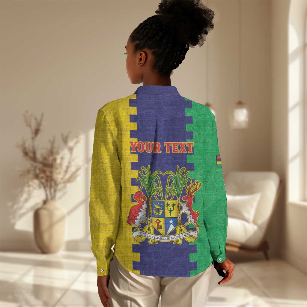 Personalised Republique de Maurice Women Casual Shirt Stella Clavisque Maris Indici LT15