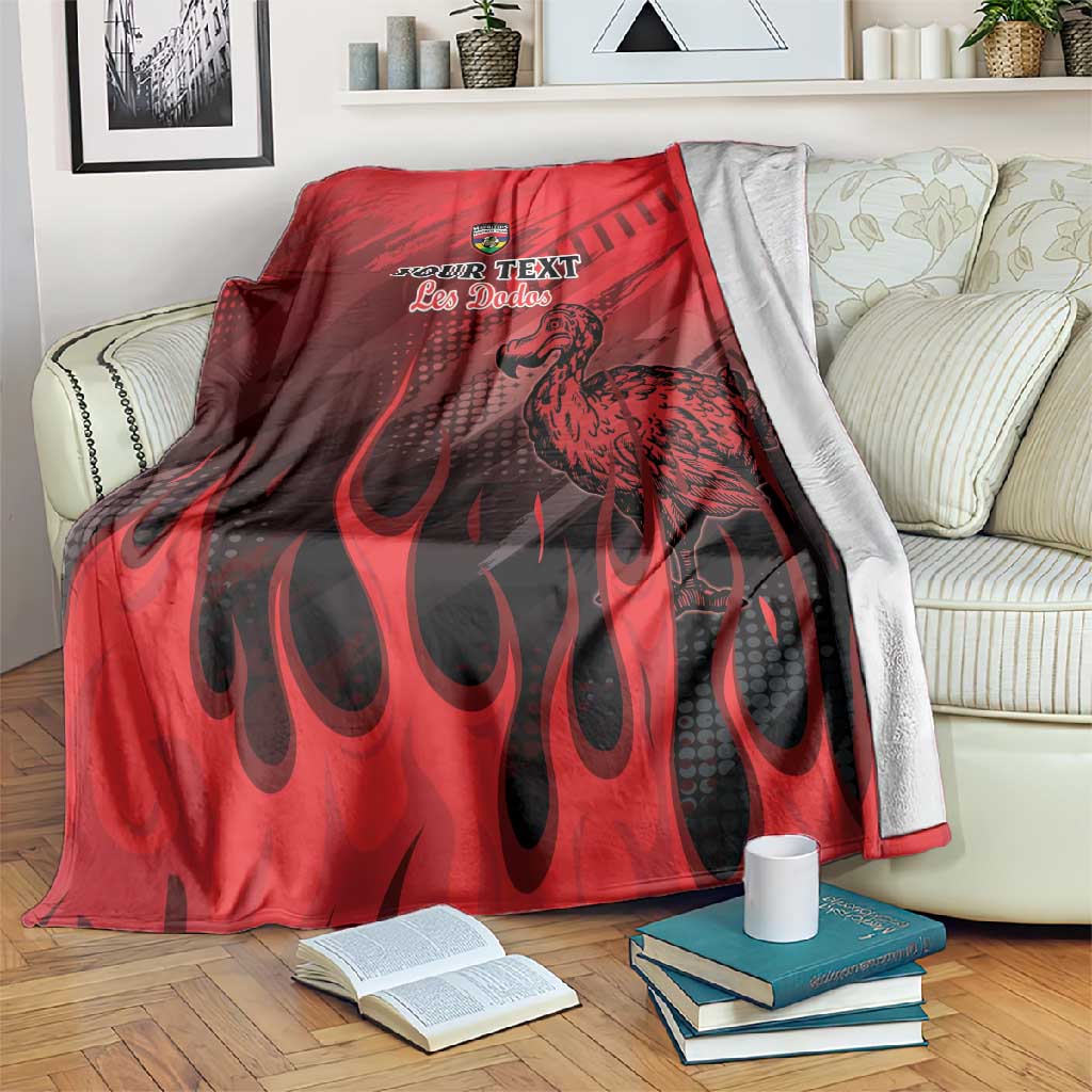 Personalised Mauritius Football Blanket Go Les Dodos Go LT15