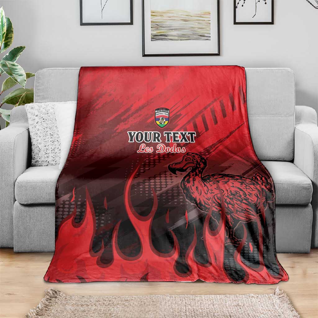 Personalised Mauritius Football Blanket Go Les Dodos Go LT15