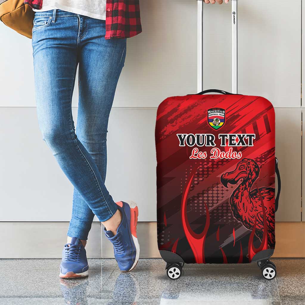 Personalised Mauritius Football Luggage Cover Allez Les Dodos Grunge Style LT15