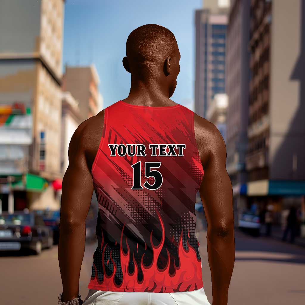 Personalised Mauritius Football Men Tank Top Go Les Dodos Go LT15