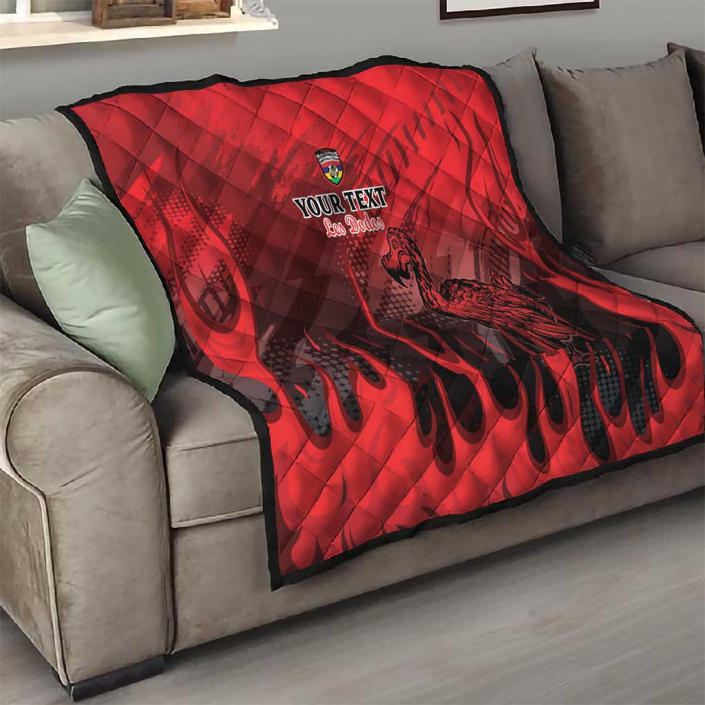 Personalised Mauritius Football Quilt Go Les Dodos Go LT15