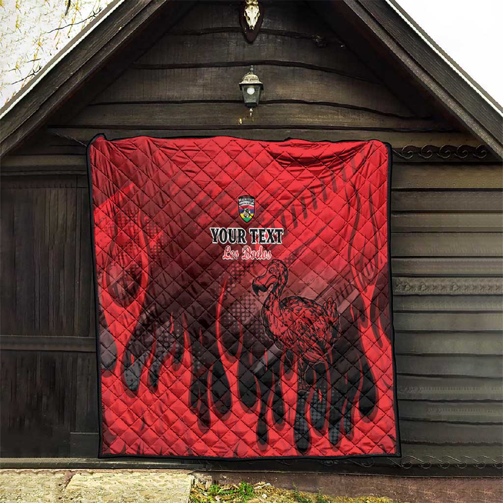 Personalised Mauritius Football Quilt Go Les Dodos Go LT15