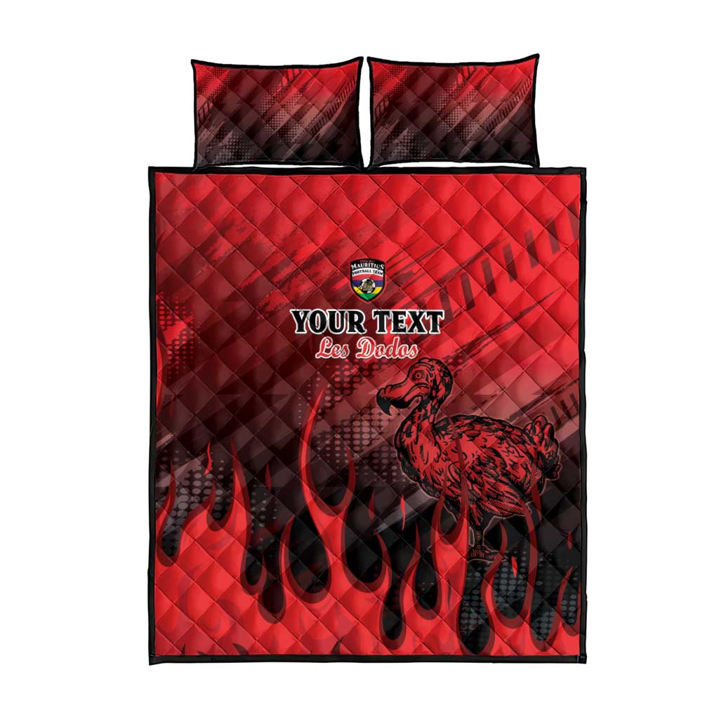 Personalised Mauritius Football Quilt Bed Set Go Les Dodos Go LT15