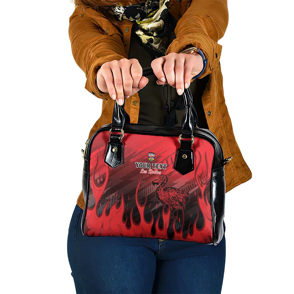 Personalised Mauritius Football Shoulder Handbag Allez Les Dodos Grunge Style LT15