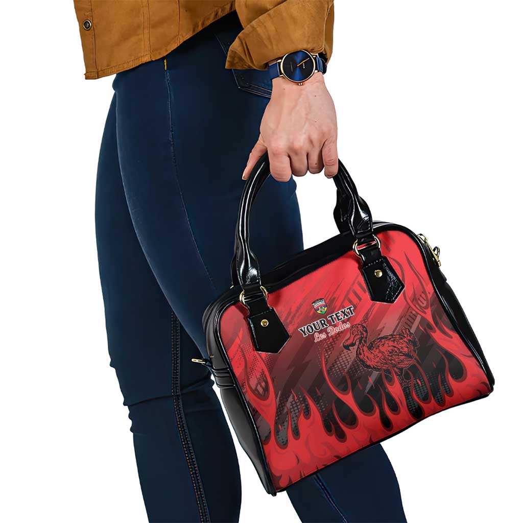 Personalised Mauritius Football Shoulder Handbag Allez Les Dodos Grunge Style LT15