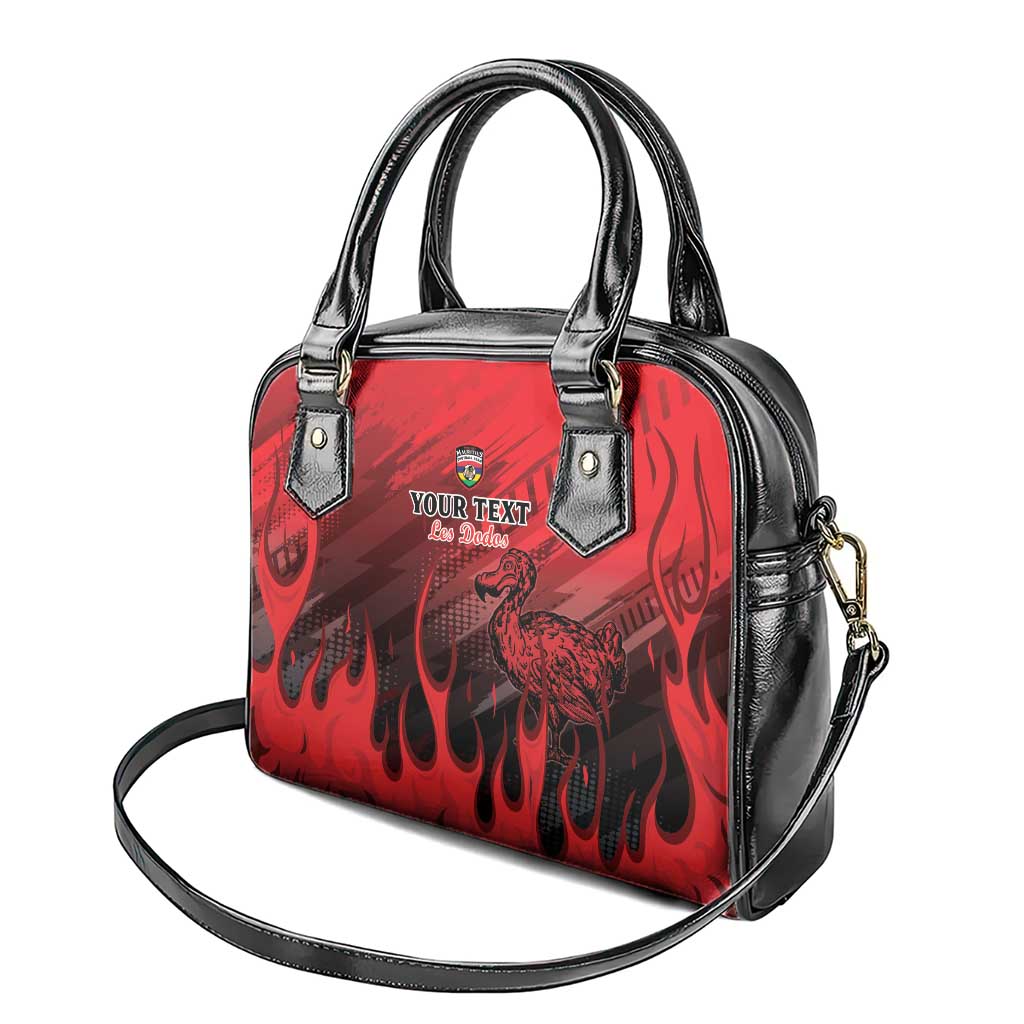 Personalised Mauritius Football Shoulder Handbag Allez Les Dodos Grunge Style LT15