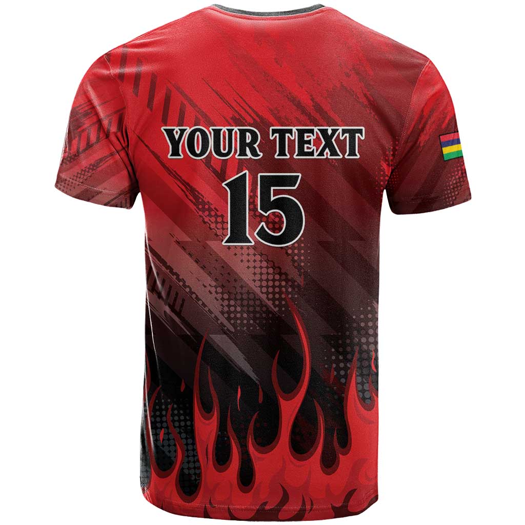 Personalised Mauritius Football T shirt Go Les Dodos Go LT15