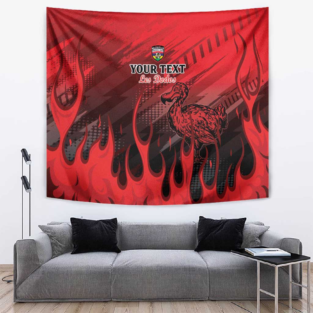 Personalised Mauritius Football Tapestry Go Les Dodos Go LT15