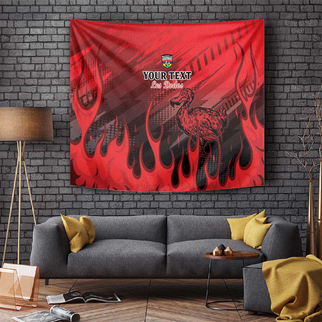 Personalised Mauritius Football Tapestry Go Les Dodos Go LT15