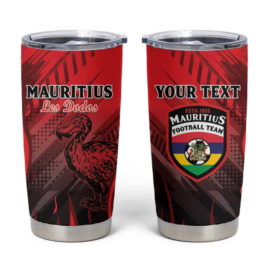 Personalised Mauritius Football Tumbler Cup Go Les Dodos Go LT15