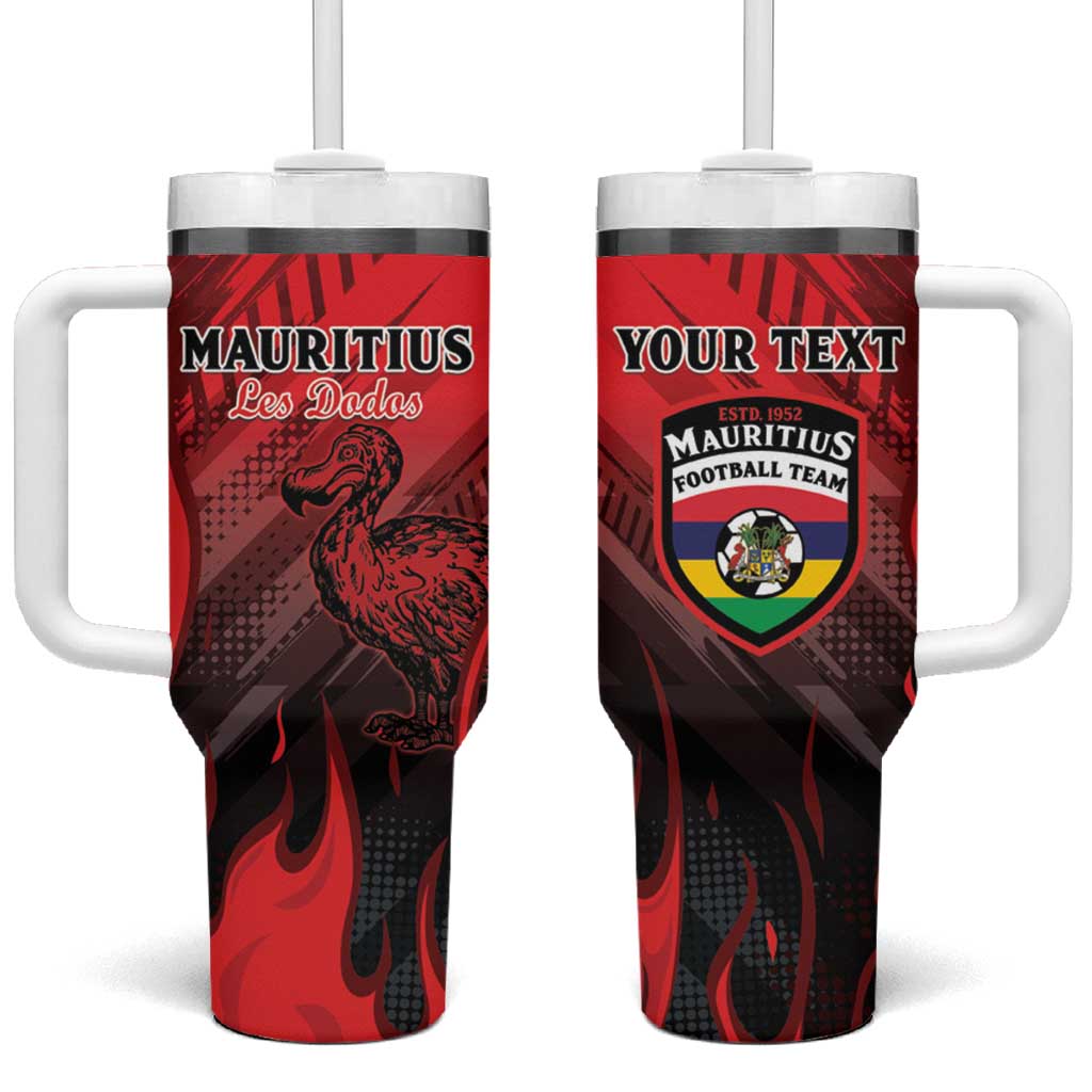 Personalised Mauritius Football Tumbler With Handle Go Les Dodos Go LT15