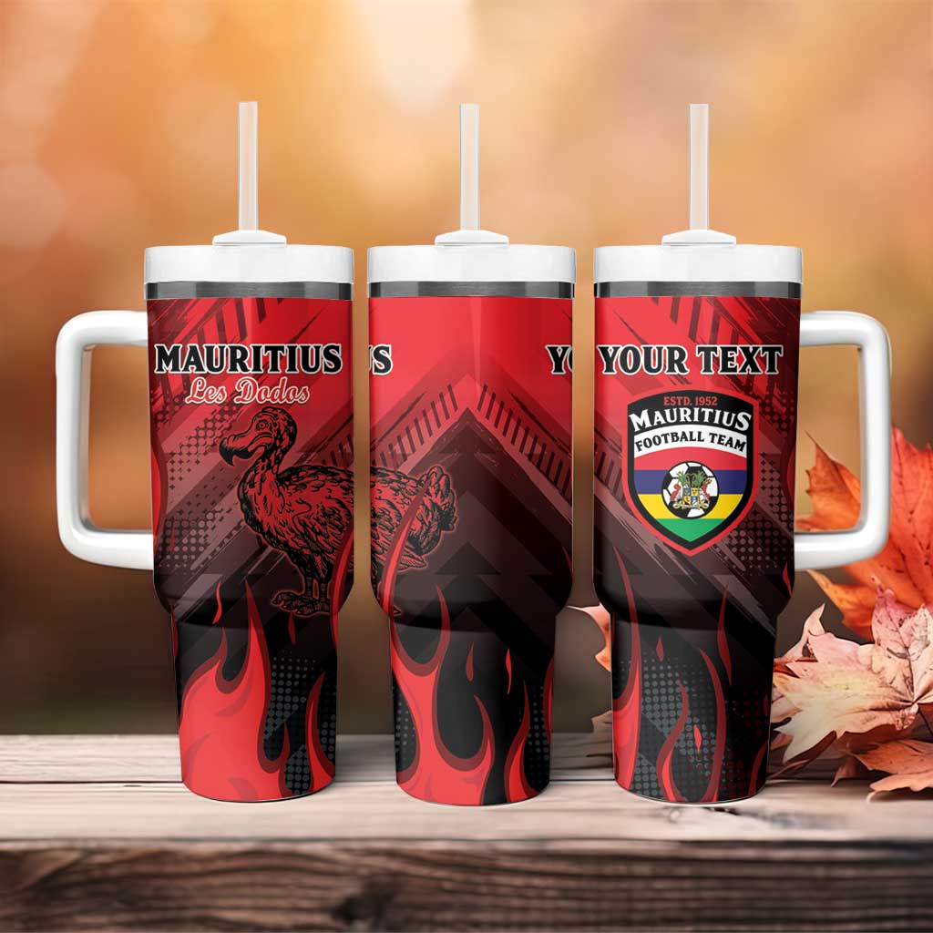 Personalised Mauritius Football Tumbler With Handle Go Les Dodos Go LT15