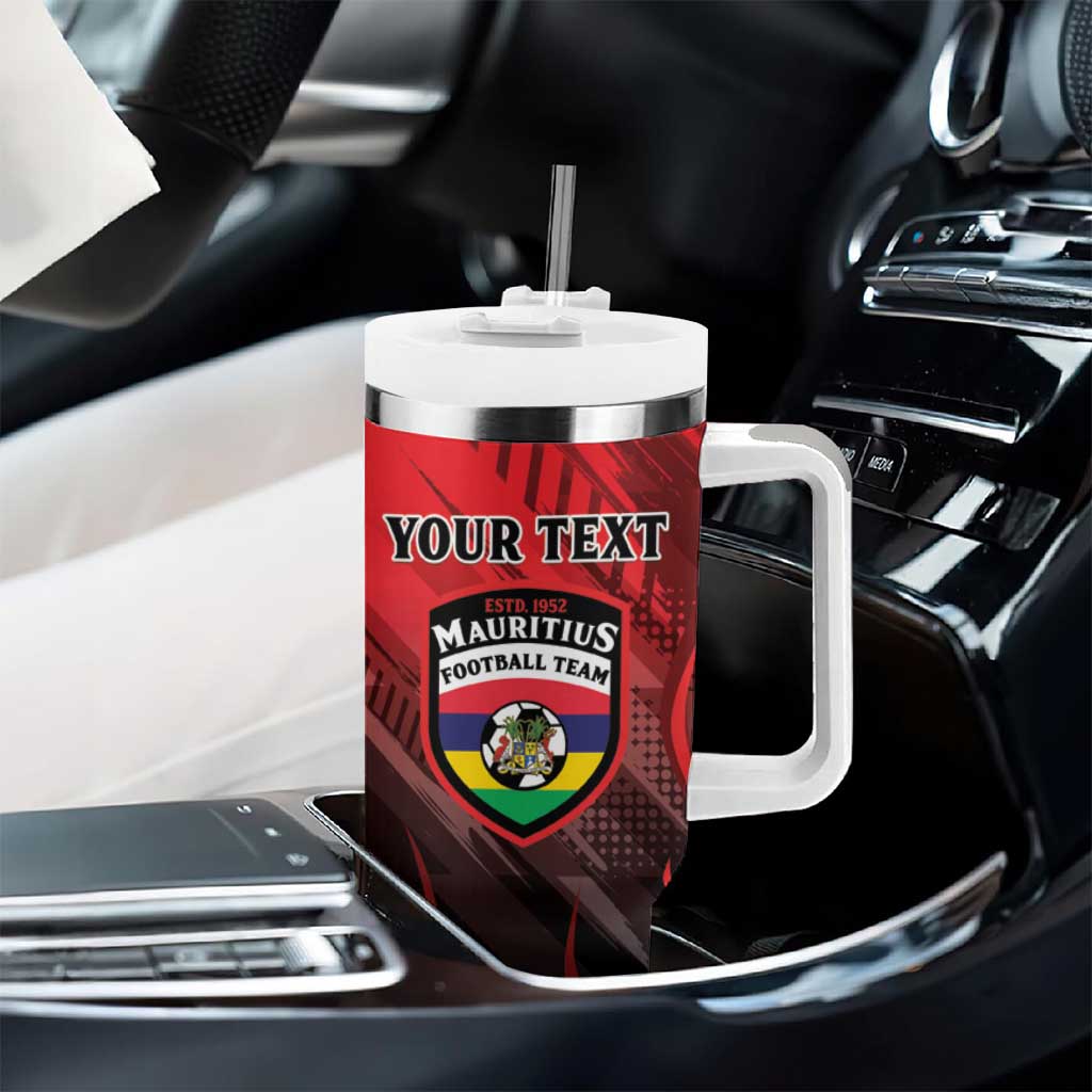 Personalised Mauritius Football Tumbler With Handle Go Les Dodos Go LT15