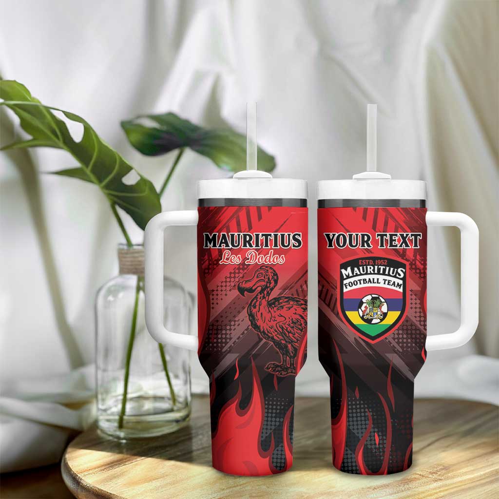 Personalised Mauritius Football Tumbler With Handle Go Les Dodos Go LT15