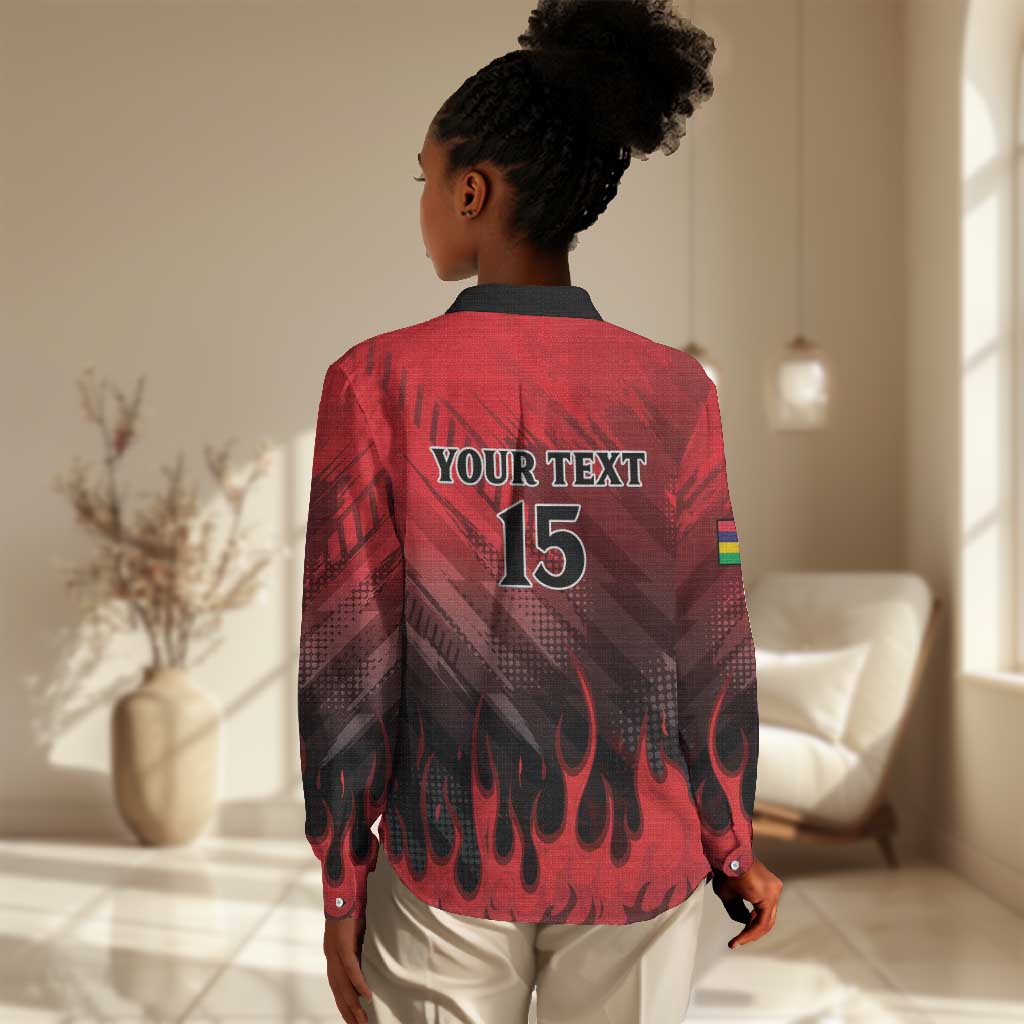 Personalised Mauritius Football Women Casual Shirt Go Les Dodos Go LT15