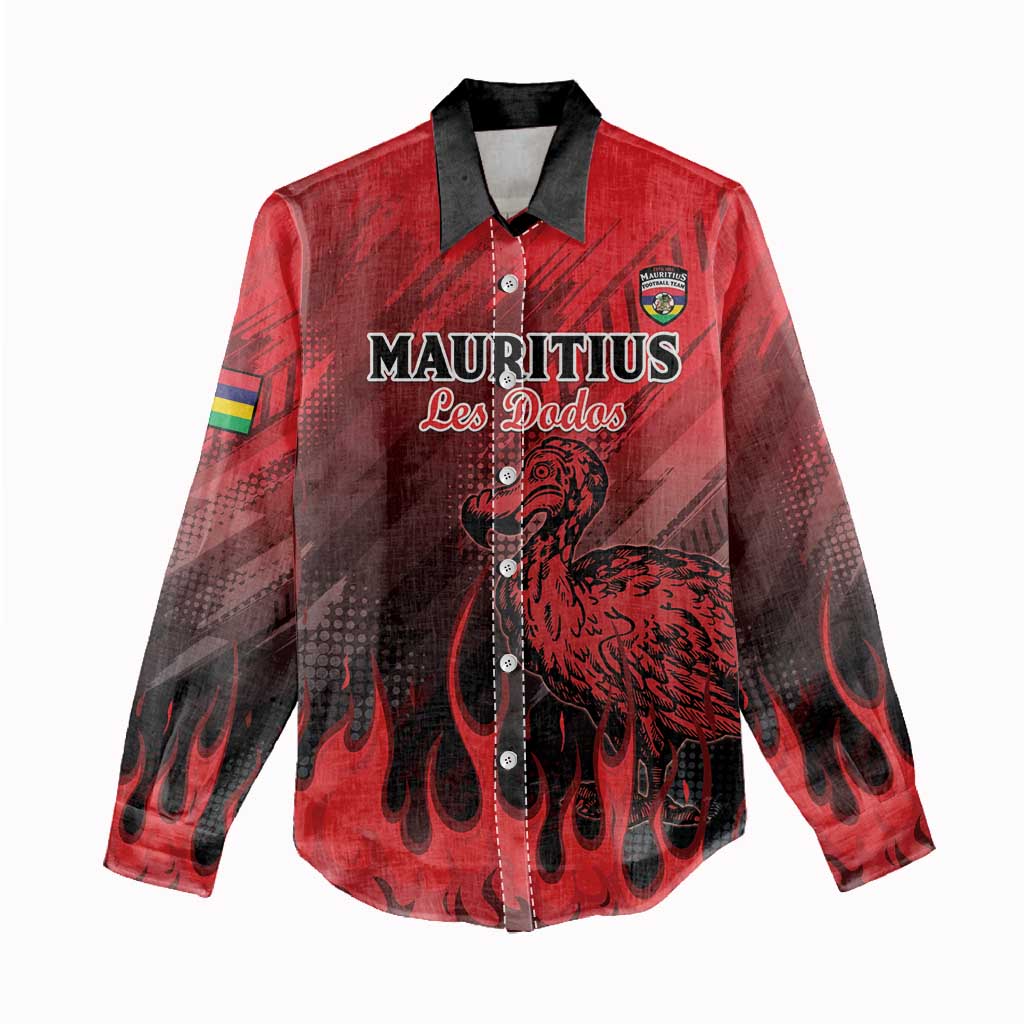 Personalised Mauritius Football Women Casual Shirt Go Les Dodos Go LT15