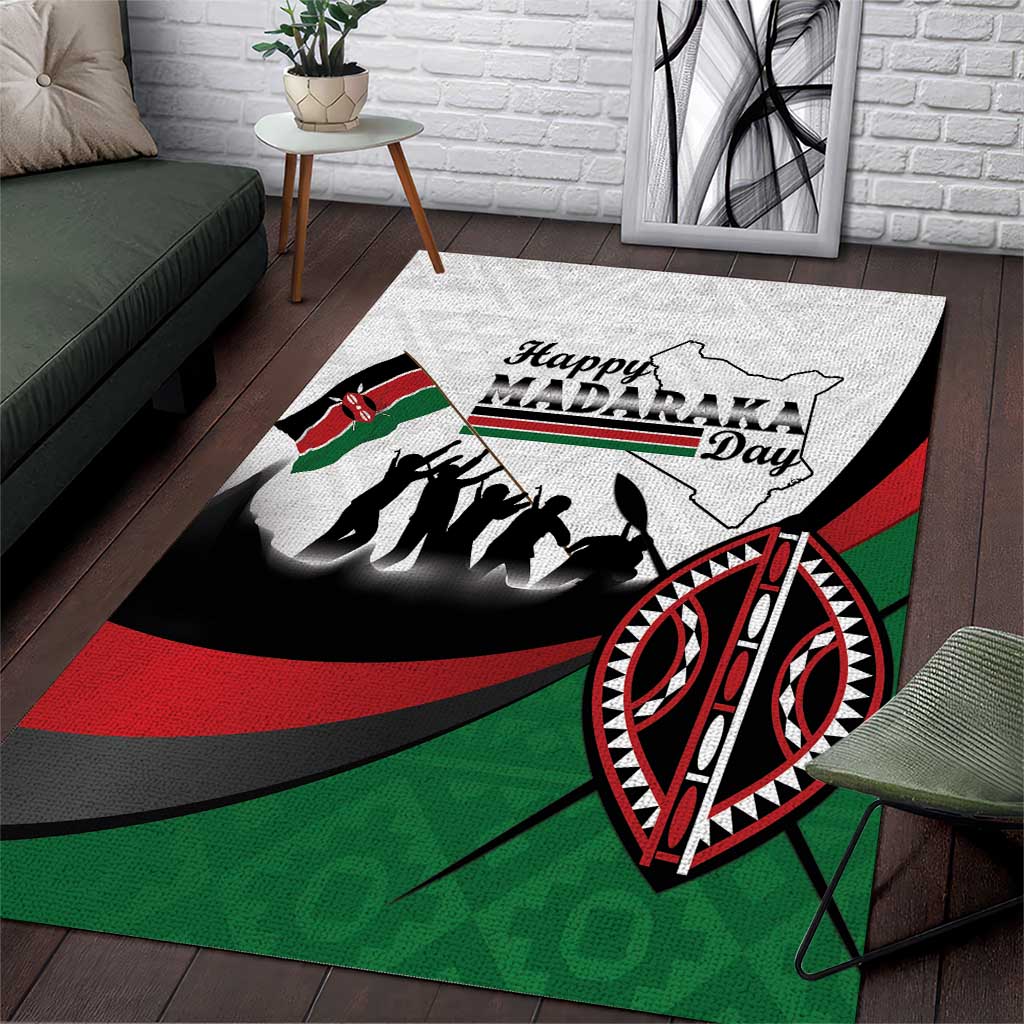 Kenya Area Rug Madaraka Day - Maasai Shield LT15