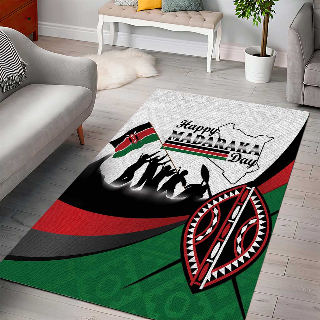 Kenya Area Rug Madaraka Day - Maasai Shield LT15