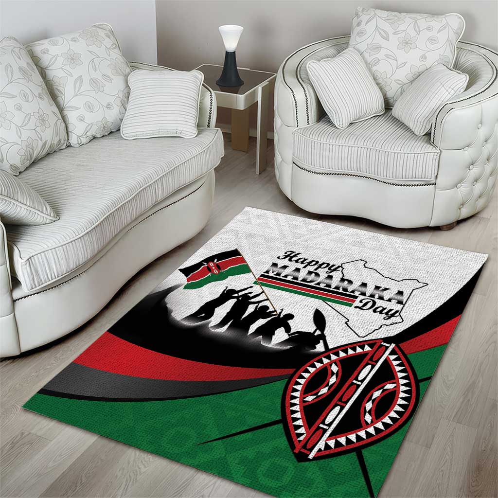 Kenya Area Rug Madaraka Day - Maasai Shield LT15