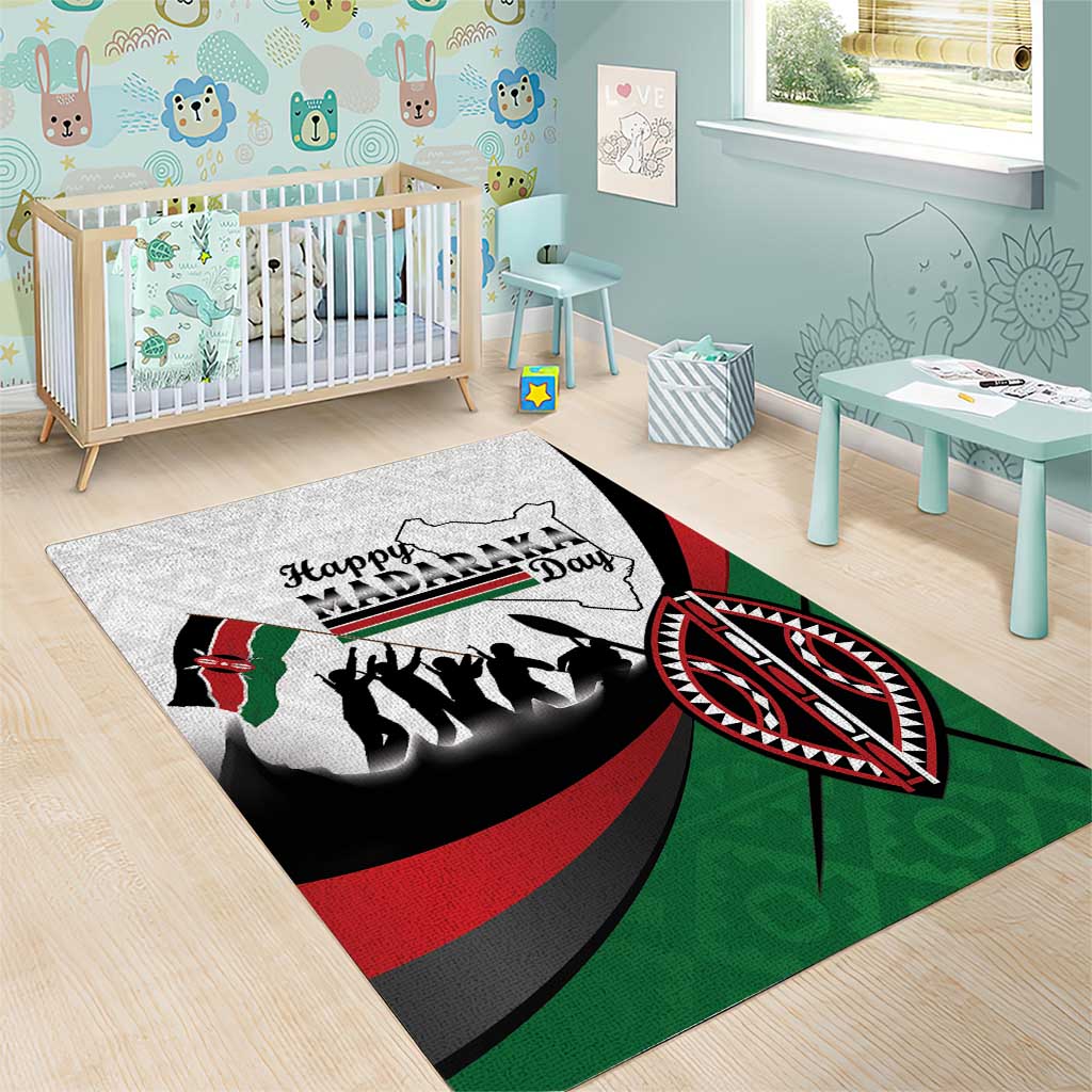 Kenya Area Rug Madaraka Day - Maasai Shield LT15