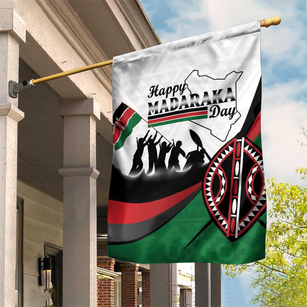 Kenya Garden Flag Madaraka Day - Maasai Shield LT15