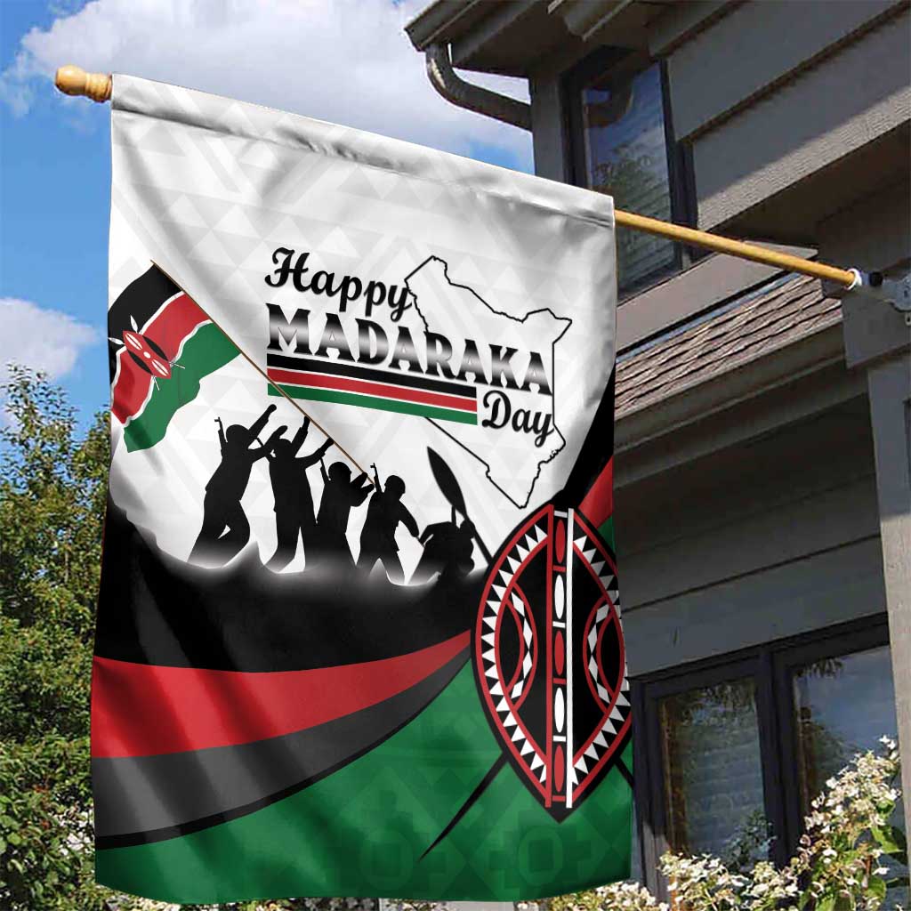 Kenya Garden Flag Madaraka Day - Maasai Shield LT15