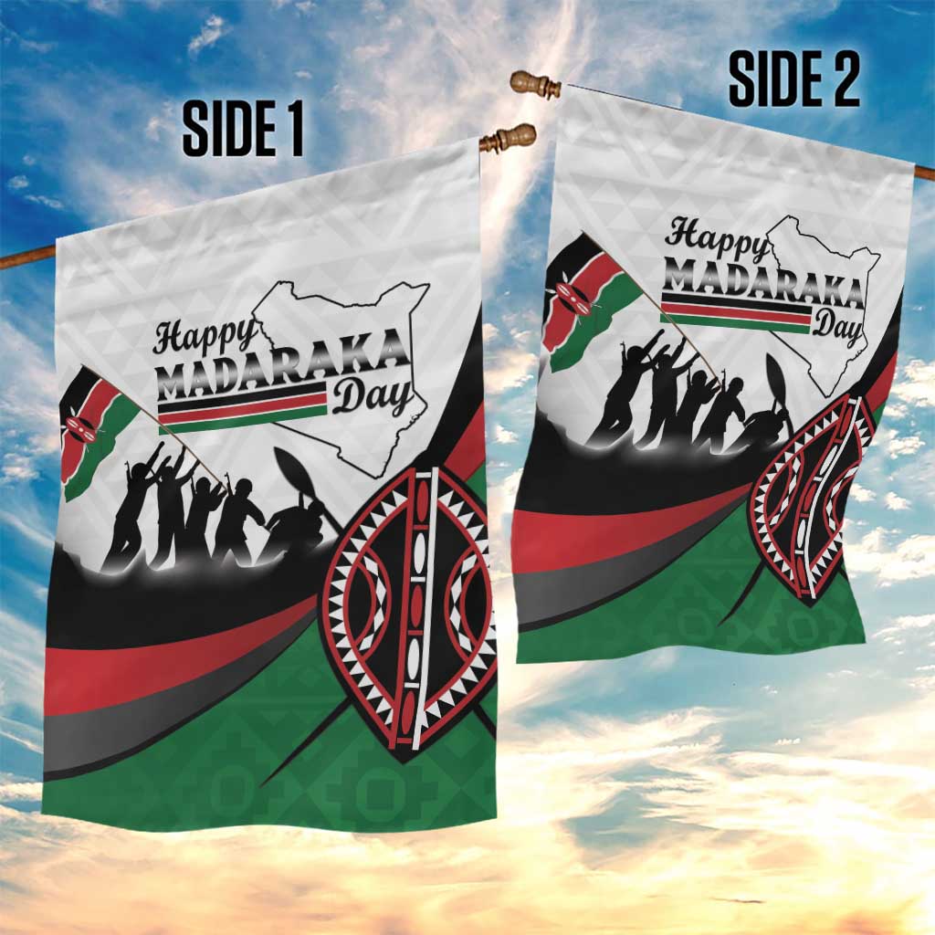 Kenya Garden Flag Madaraka Day - Maasai Shield LT15