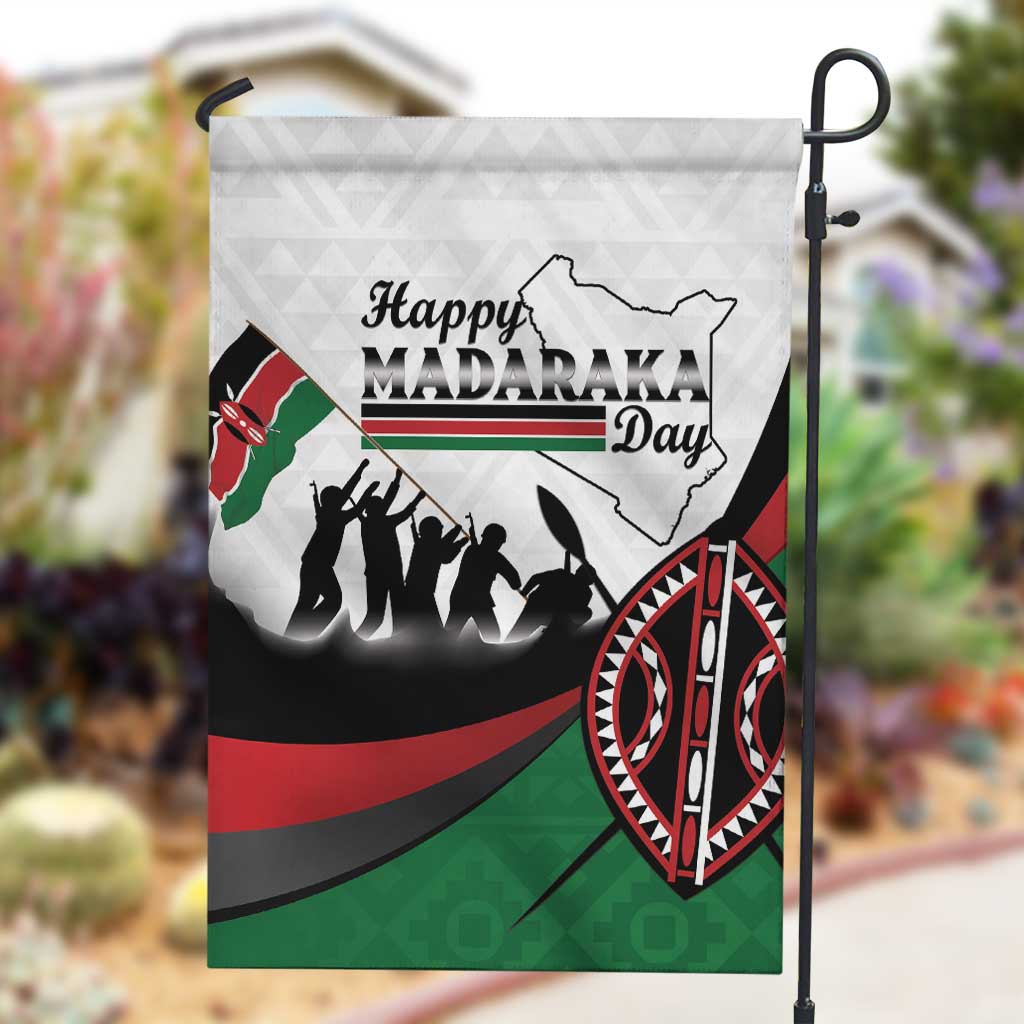 Kenya Garden Flag Madaraka Day - Maasai Shield LT15