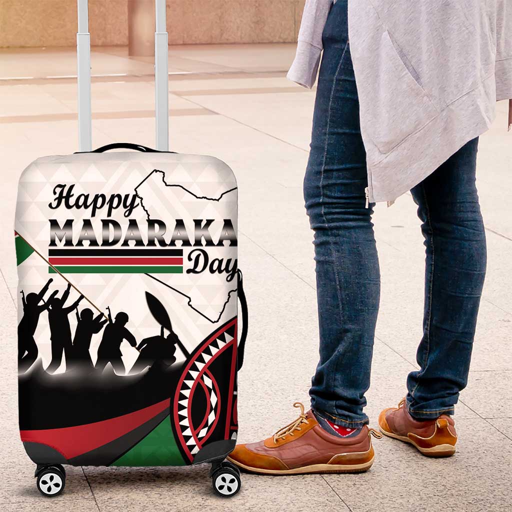 Happy Kenya Madaraka Day Luggage Cover Maasai Shield - Kenyan Pattern LT15