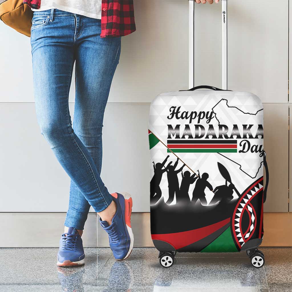 Happy Kenya Madaraka Day Luggage Cover Maasai Shield - Kenyan Pattern LT15