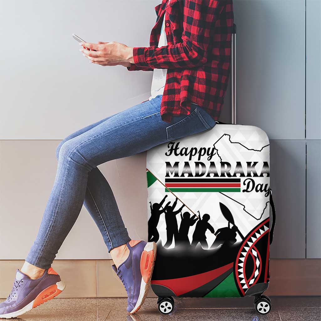 Happy Kenya Madaraka Day Luggage Cover Maasai Shield - Kenyan Pattern LT15