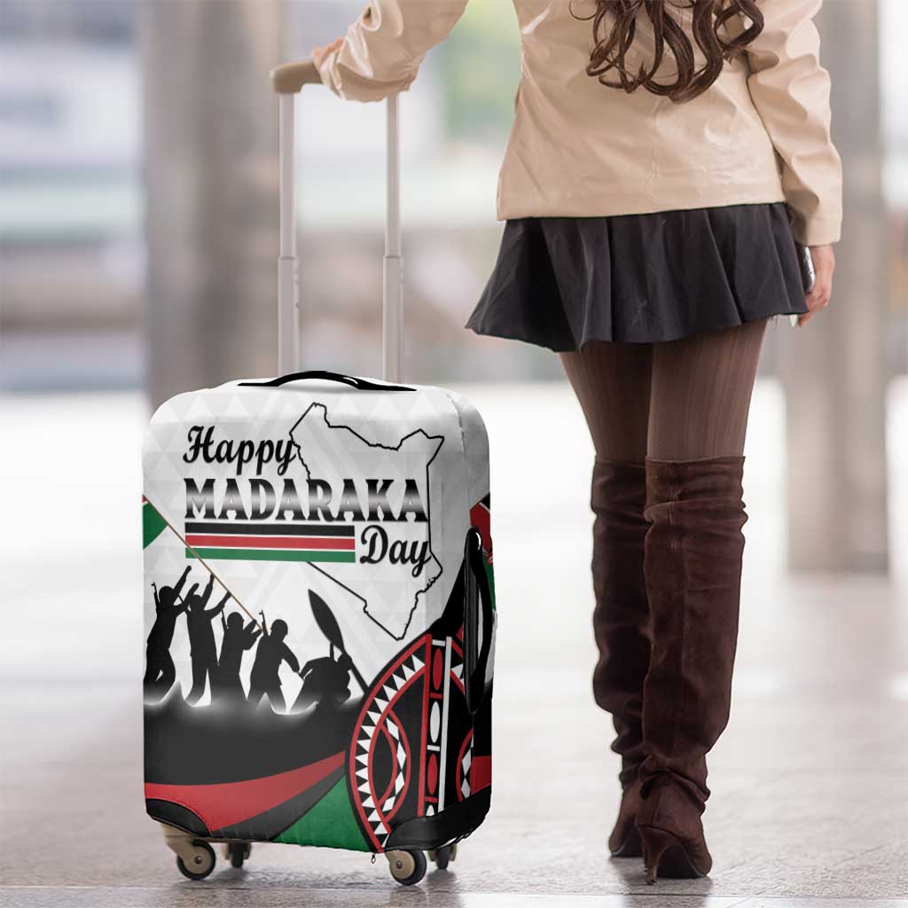 Happy Kenya Madaraka Day Luggage Cover Maasai Shield - Kenyan Pattern LT15
