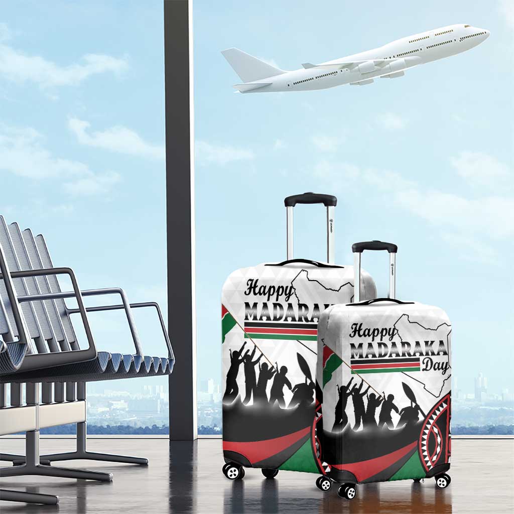 Happy Kenya Madaraka Day Luggage Cover Maasai Shield - Kenyan Pattern LT15