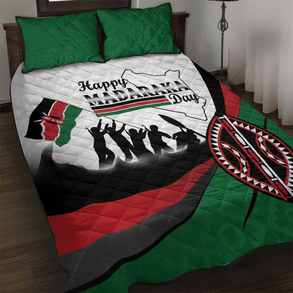 Kenya Quilt Bed Set Madaraka Day - Maasai Shield LT15