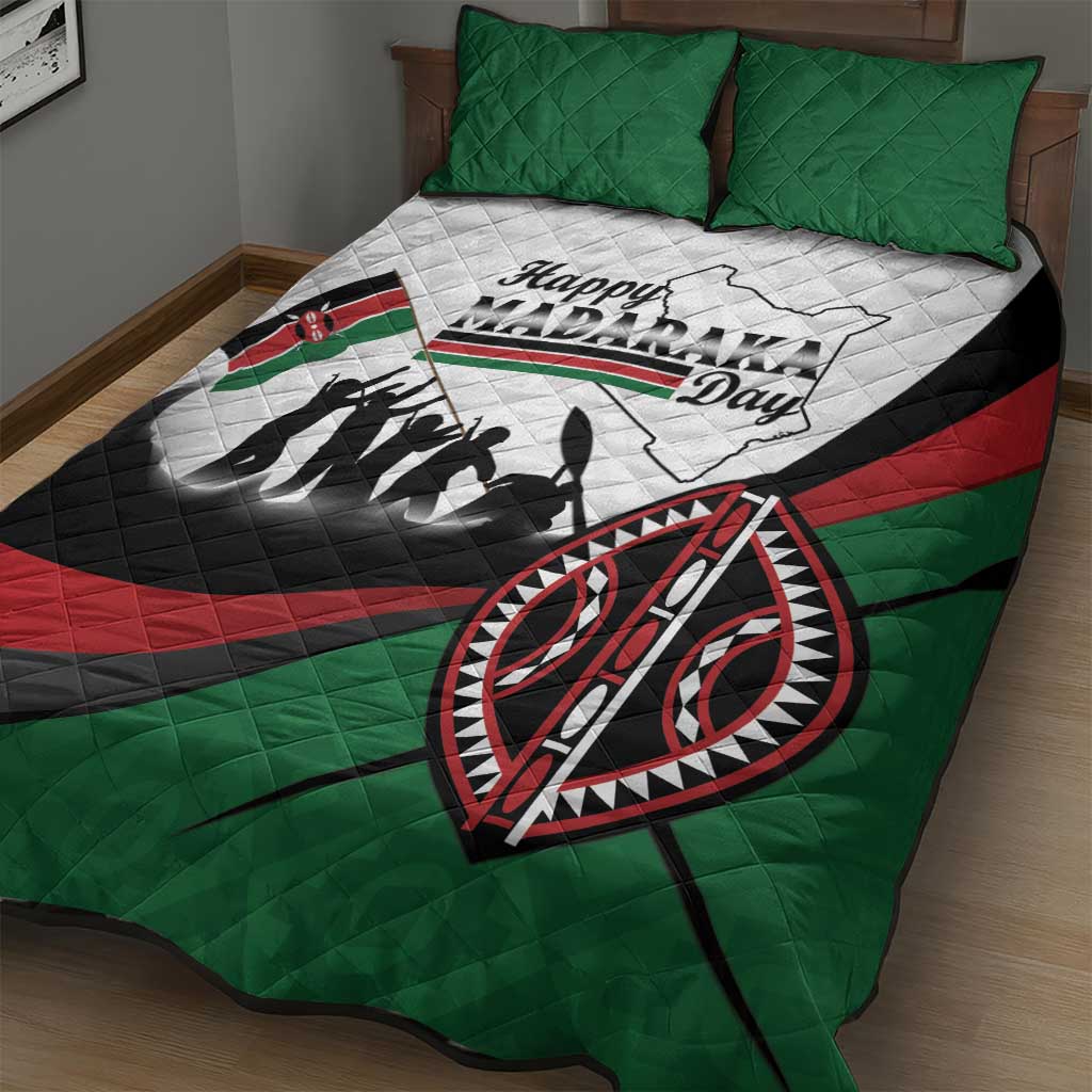 Kenya Quilt Bed Set Madaraka Day - Maasai Shield LT15