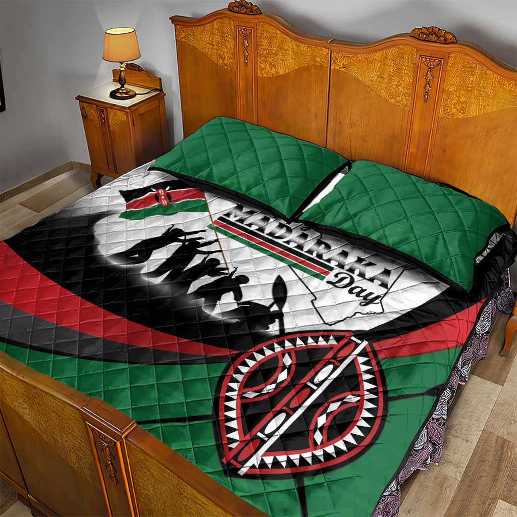 Kenya Quilt Bed Set Madaraka Day - Maasai Shield LT15